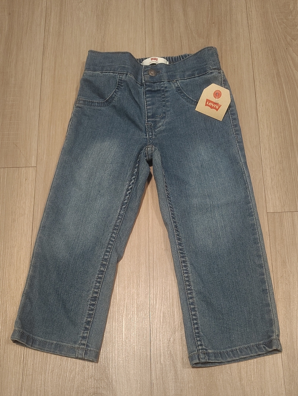 Levi's Kids Medium Blue Elastic-Waist Denim Jeans